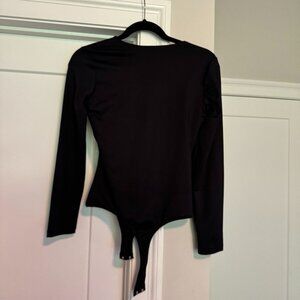 Aqua, Large, Black bodysuit